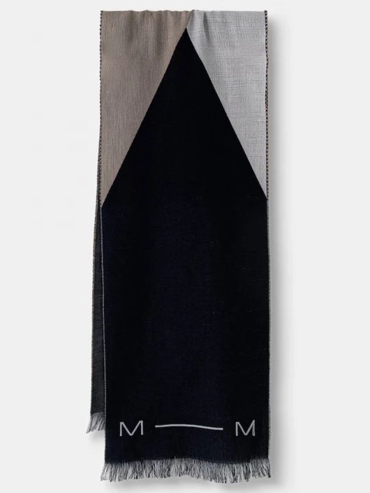 Obrázek produktu MM by Max Mara šála dámská s příměsí vlny MMLAIRONE hnědá