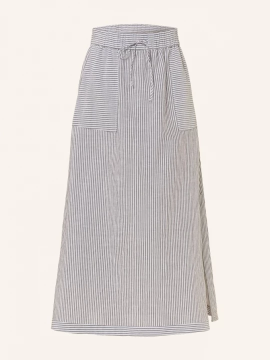 Obrázek produktu Mm By Max Mara Sukně Sumero Z Lnu černošedá / bílá