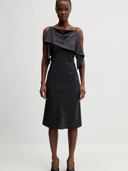 Obrázek produktu MM6 Maison Margiela asymetrické šaty černá