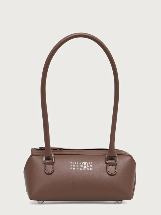 Obrázek produktu MM6 Maison Margiela baguette kabelka dámská kožená hnědá