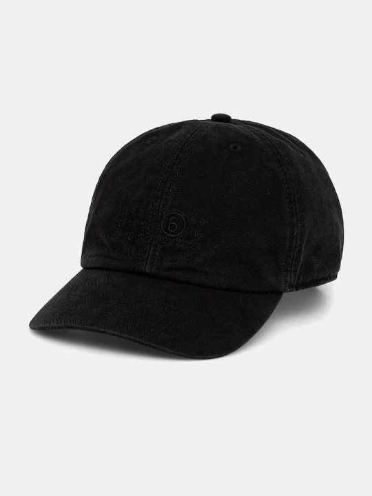 Obrázek produktu MM6 Maison Margiela Bavlněná baseballová čepice MM6 Maison Margiela černá