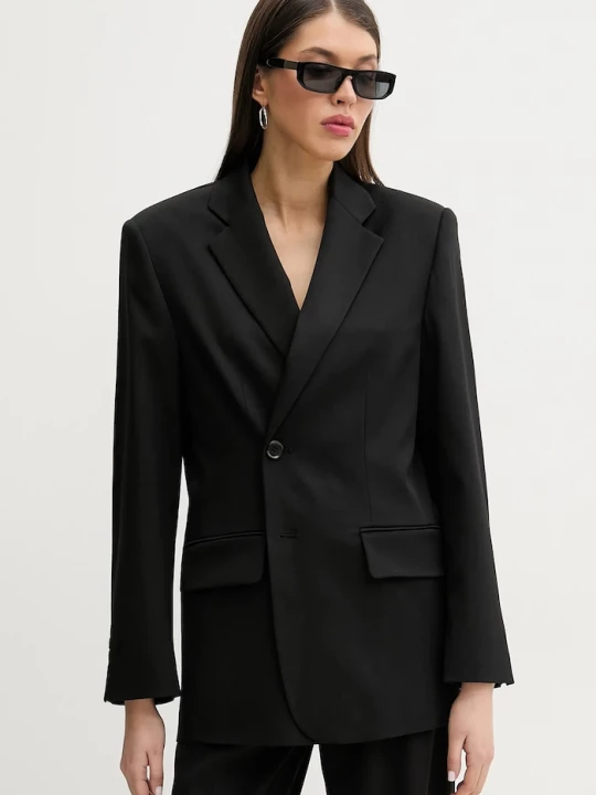 Obrázek produktu MM6 Maison Margiela Blazer s příměsí vlny MM6 Maison Margiela černá
