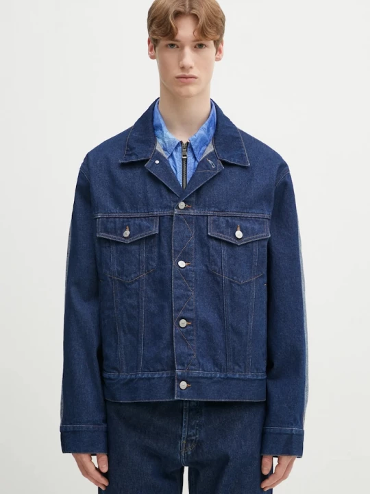 Obrázek produktu MM6 Maison Margiela Džínová bunda MM6 Maison Margiela námořnická modř