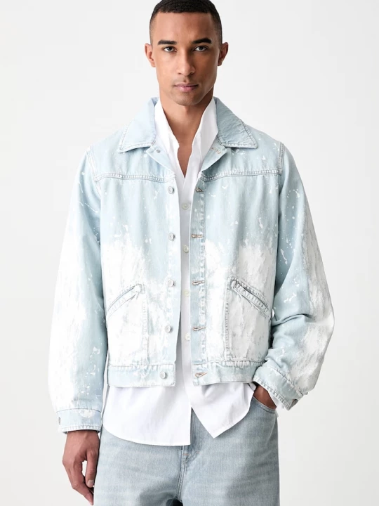 Obrázek produktu MM6 Maison Margiela džínová bunda pánská džínová modrá