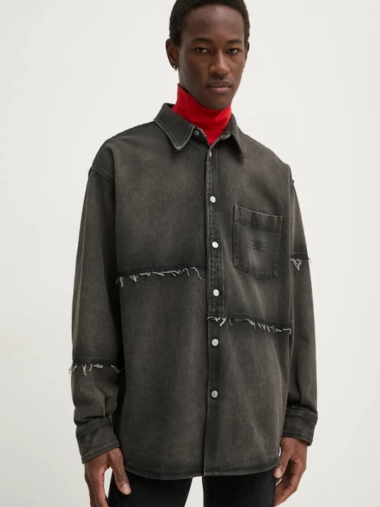 Obrázek produktu MM6 Maison Margiela Džínová košile MM6 Maison Margiela šedá