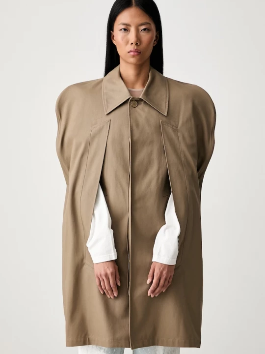 Obrázek produktu MM6 Maison Margiela kabát dámský bavlněný béžová