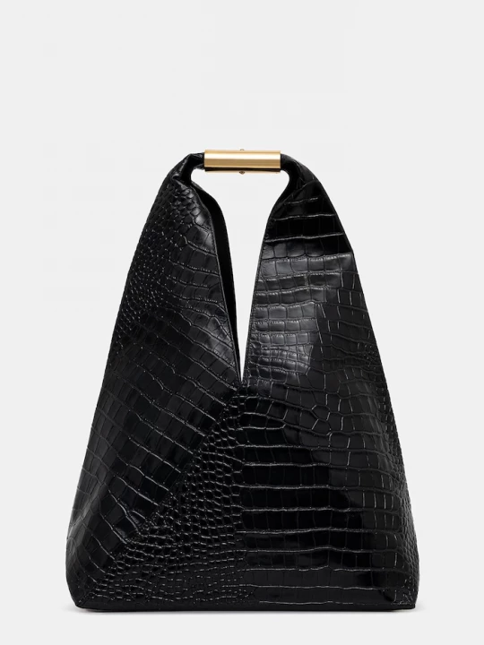 Obrázek produktu MM6 Maison Margiela Kožená kabelka MM6 Maison Margiela černá