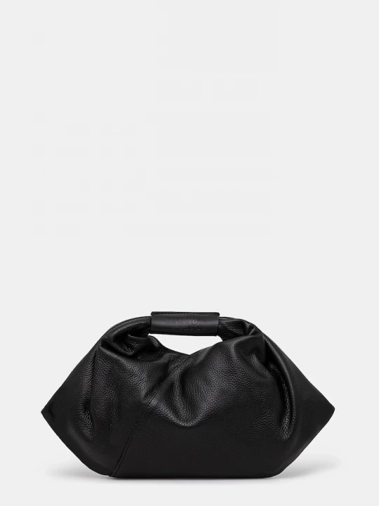 Obrázek produktu MM6 Maison Margiela Kožená kabelka MM6 Maison Margiela Japanese Draped Mini černá