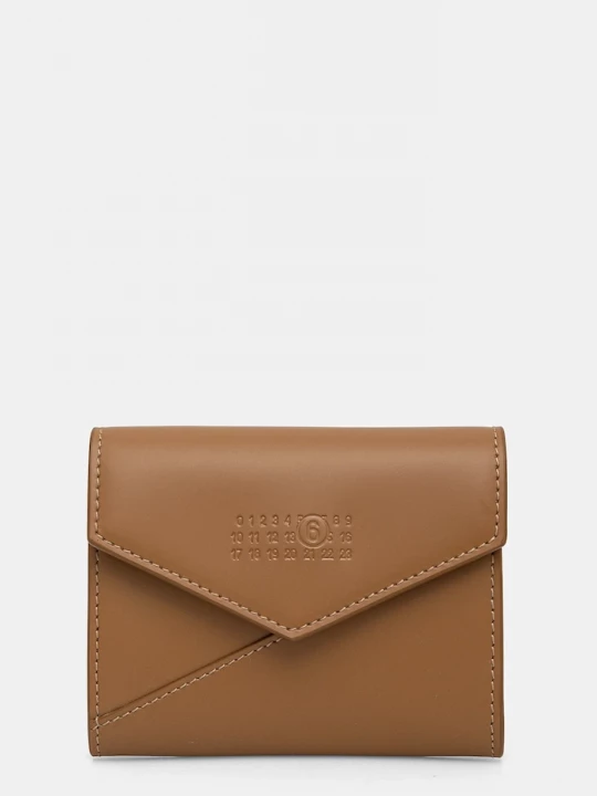 Obrázek produktu MM6 Maison Margiela Kožená peněženka MM6 Maison Margiela hnědá