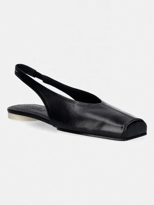 Obrázek produktu MM6 Maison Margiela Kožené baleríny MM6 Maison Margiela černá
