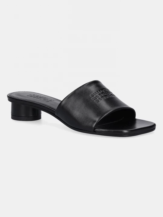 Obrázek produktu MM6 Maison Margiela Kožené pantofle černá