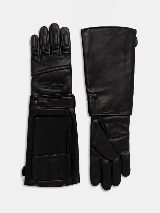 Obrázek produktu MM6 Maison Margiela Kožené rukavice x Agnelle černá
