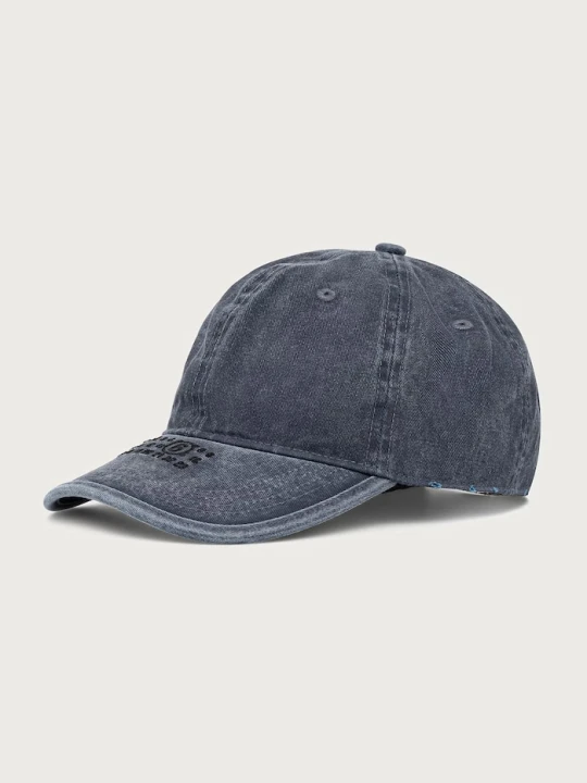 Obrázek produktu MM6 Maison Margiela kšiltovka bavlněná námořnická modř