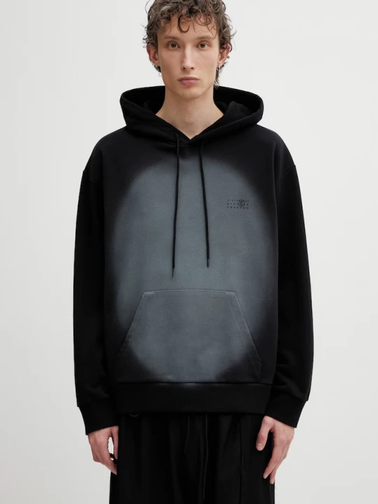 Obrázek produktu MM6 Maison Margiela mikina s kapucí pánská černá