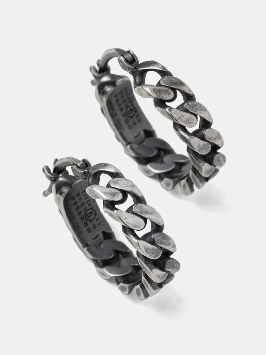 Obrázek produktu MM6 Maison Margiela Náušnice MM6 Maison Margiela stříbrná