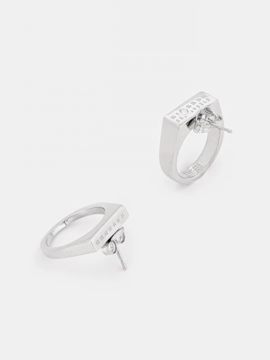 Obrázek produktu MM6 Maison Margiela Náušnice MM6 Maison Margiela stříbrná
