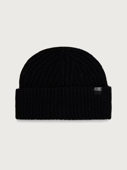 Obrázek produktu MM6 Maison Margiela pletená čepice s vlnou černá