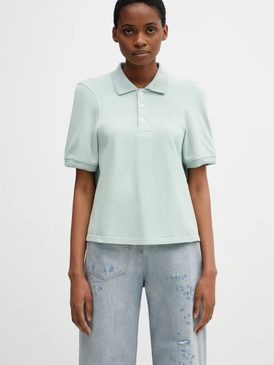 Obrázek produktu MM6 Maison Margiela polo dámské bavlněné zelená