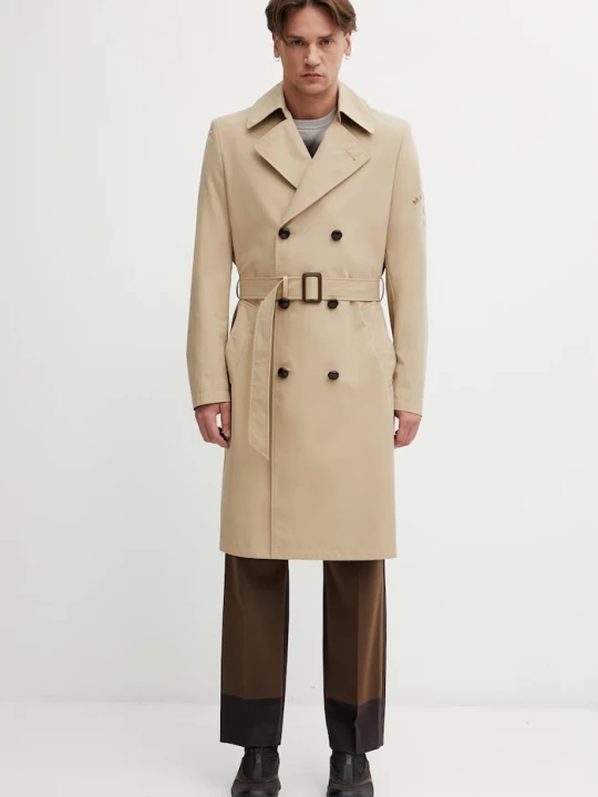 Obrázek produktu MM6 Maison Margiela trenčkot pánský s bavlnou béžová