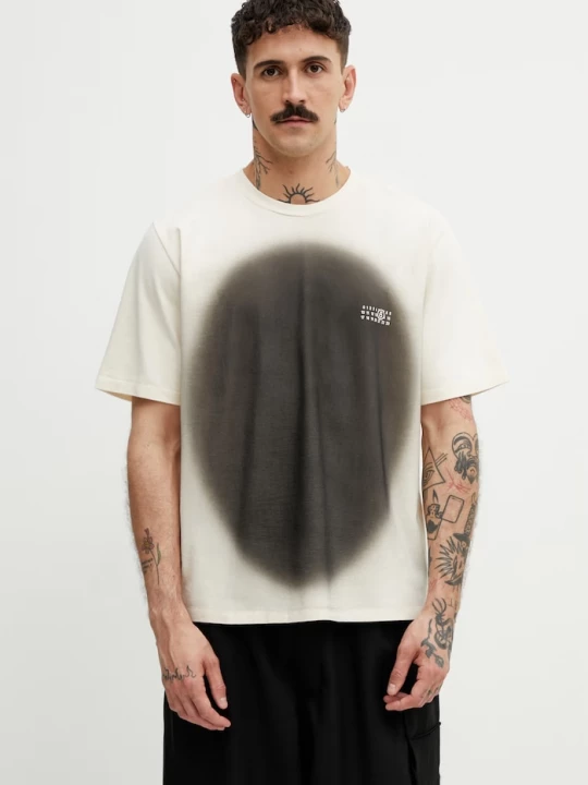 Obrázek produktu MM6 Maison Margiela tričko pánské bavlněné béžová