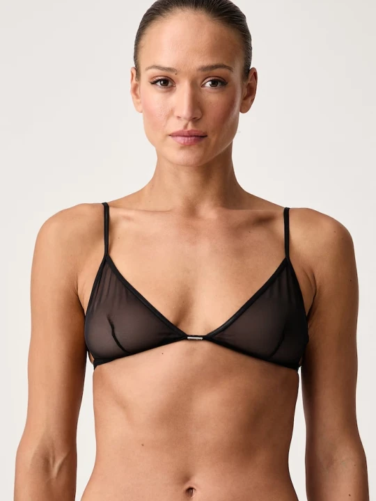 Obrázek produktu MM6 Maison Margiela trojúhelníková podprsenka černá