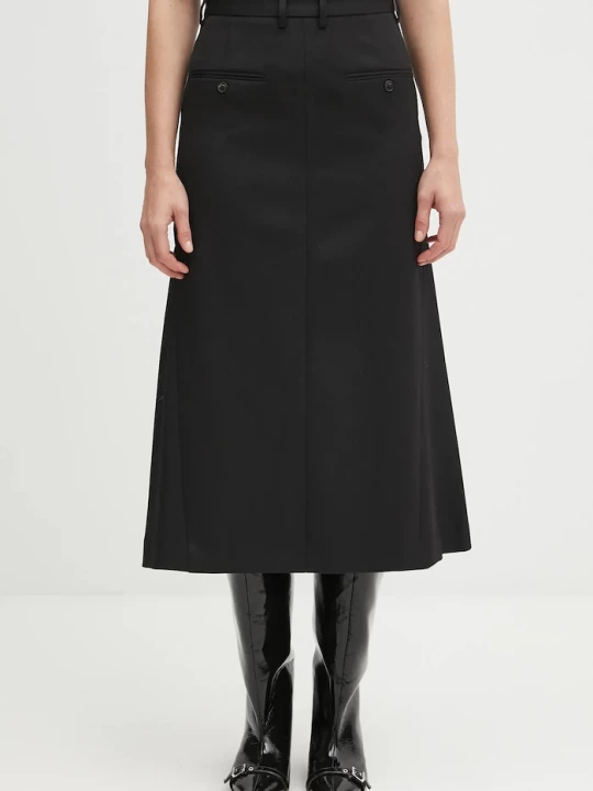 Obrázek produktu MM6 Maison Margiela Vlněná sukně MM6 Maison Margiela černá