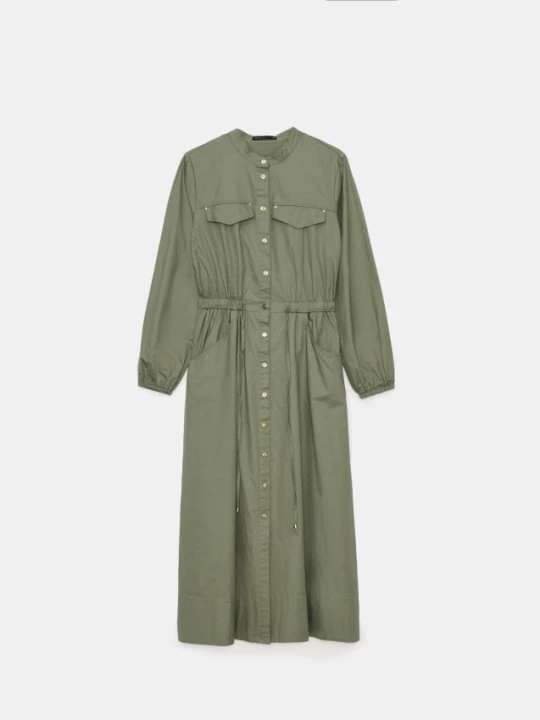 Obrázek produktu Mohito - Košilové midi šaty z bavlny - khaki