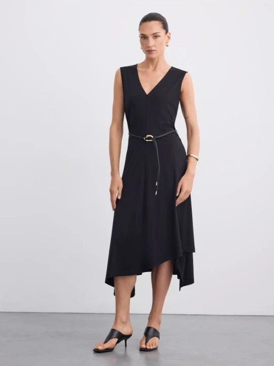 Obrázek produktu Mohito - Midi šaty s opaskem - černá