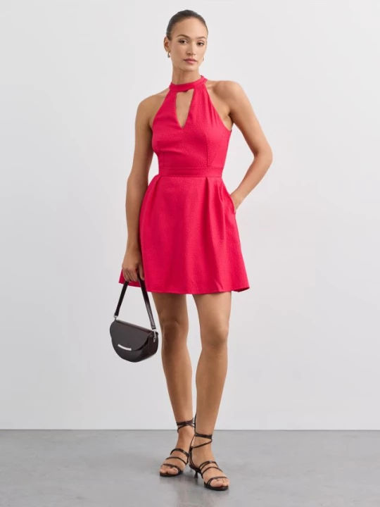 Obrázek produktu Mohito - Mini šaty z výstřihem halter - fuchsiová