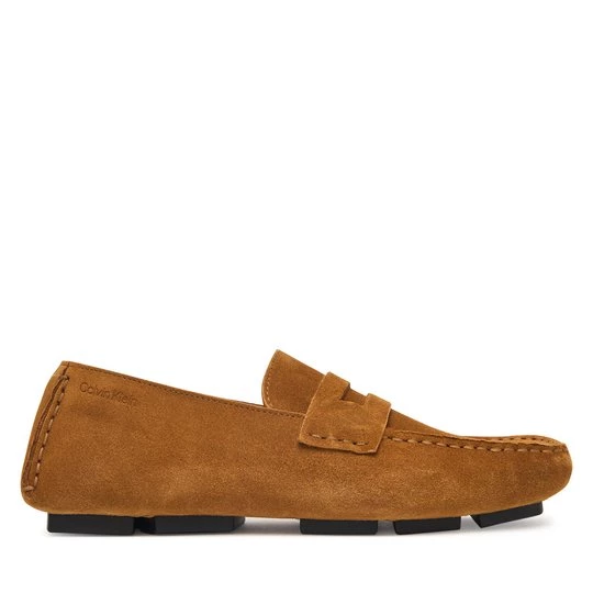 Obrázek produktu Mokasíny Calvin Klein Square Driver Suede HW0HW02844 Hnědá
