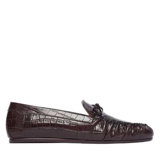 Obrázek produktu Mokasíny Stuart Weitzman Britt Bow SM416 Tmavě hnědá