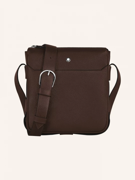 Obrázek produktu Montblanc Kabelka Přes Rameno Saffiano Sartorial tmavě hnědá / stříbrná