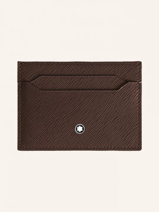 Obrázek produktu Montblanc Pouzdro Na Karty Saffiano Sartorial tmavě hnědá