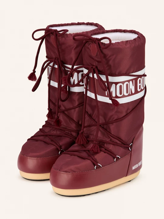 Obrázek produktu Moon Boot Moon Boots Icon Nylon tmavě červená / bílá / velbloudí