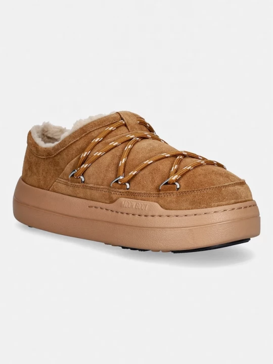 Obrázek produktu Moon Boot Semišové papuče Moon Boot MB PARK SLIPPER hnědá