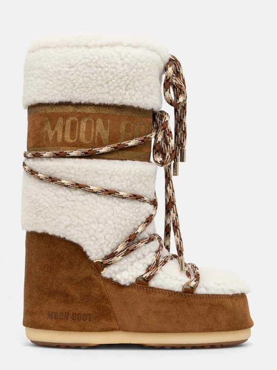 Obrázek produktu Moon Boot Semišové sněhule Moon Boot MB ICON SHEARLING hnědá