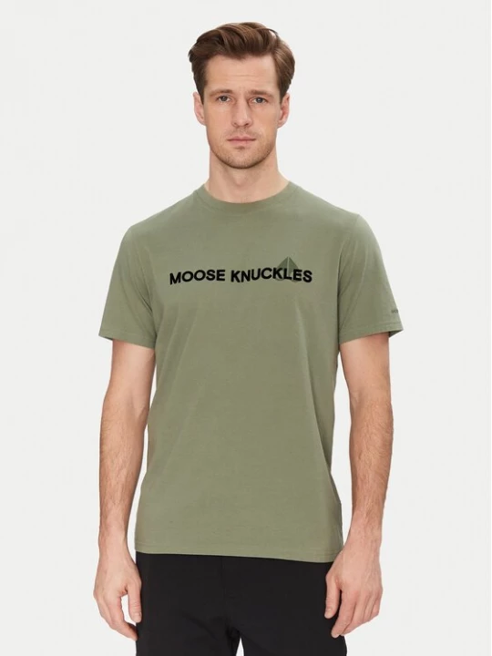 Obrázek produktu Moose Knuckles T-Shirt Conway M15MT760 Zelená Regular Fit
