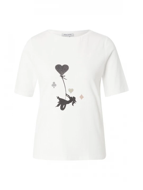 Obrázek produktu MORE & MORE Tričko tmavě šedá / černá / offwhite