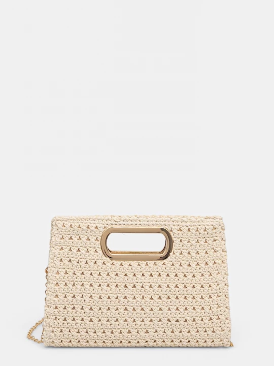 Obrázek produktu Morgan crossbody kabelka dámská pletená béžová