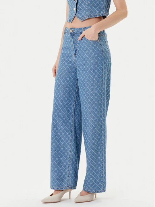 Obrázek produktu Morgan Jeansy 252-PSTEL Modrá Wide Leg