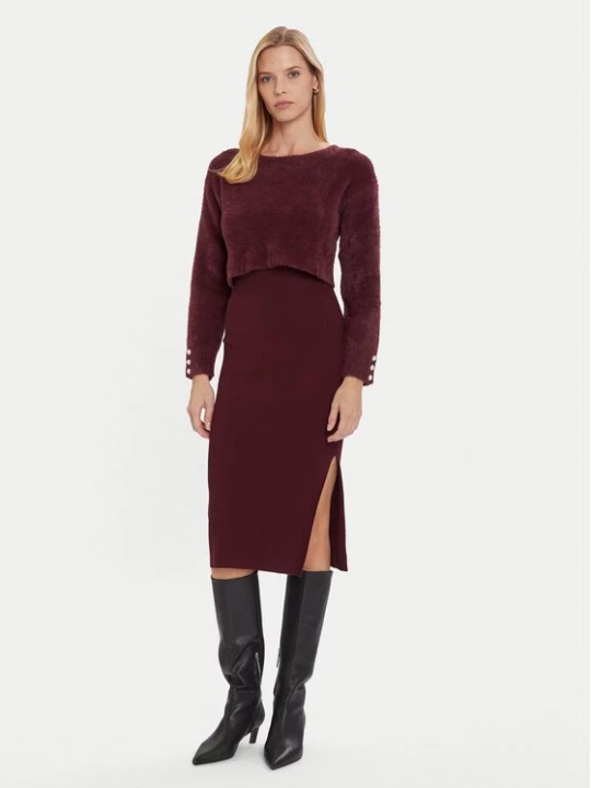 Obrázek produktu Morgan Úpletové šaty 242-RMONA Bordó Slim Fit