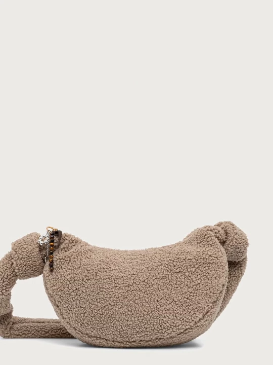 Obrázek produktu Mos Mosh crossbody kabelka dámská fleeceová béžová