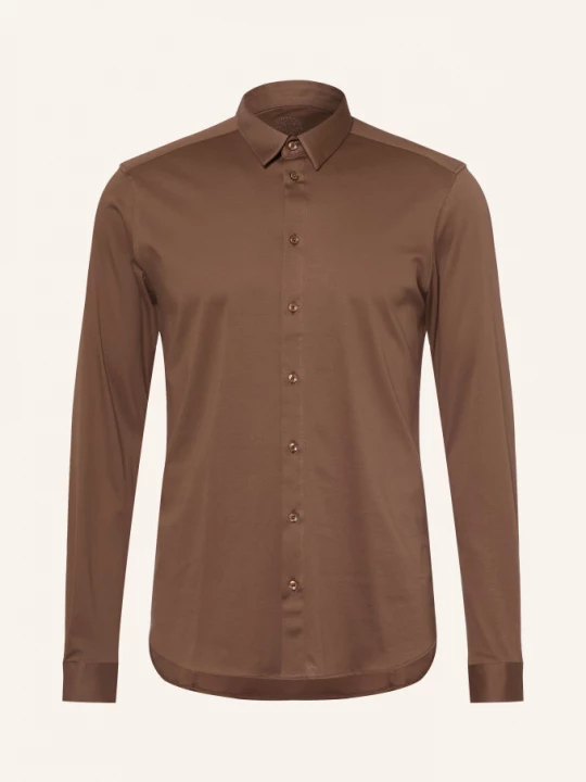 Obrázek produktu Mos Mosh Gallery Žerzejová Košile Marco Extra Slim Fit hnědá