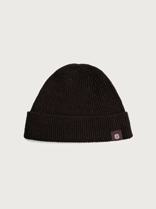 Obrázek produktu Mos Mosh pletená čepice pánská s vlnou Kyle hnědá