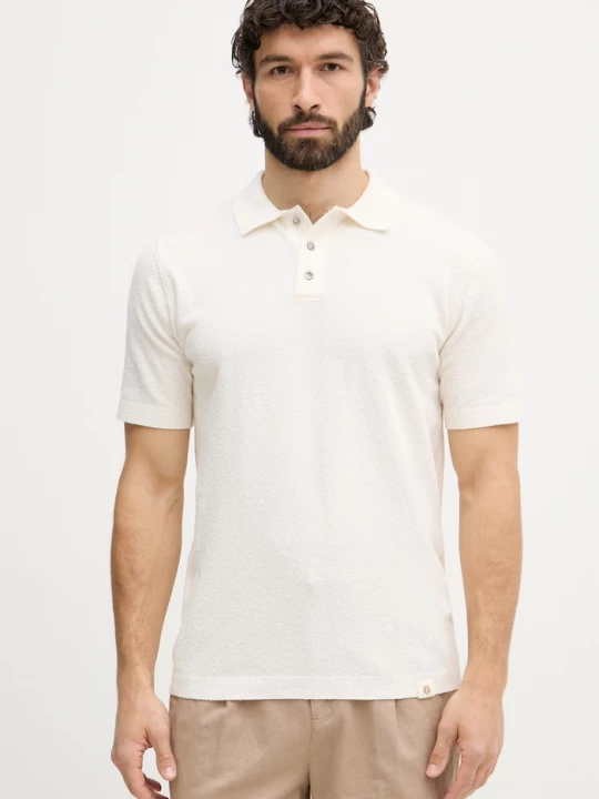 Obrázek produktu Mos Mosh polo pánské bavlnou Kyle béžová