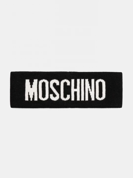 Obrázek produktu Moschino čelenka dámská s příměsí vlny černá