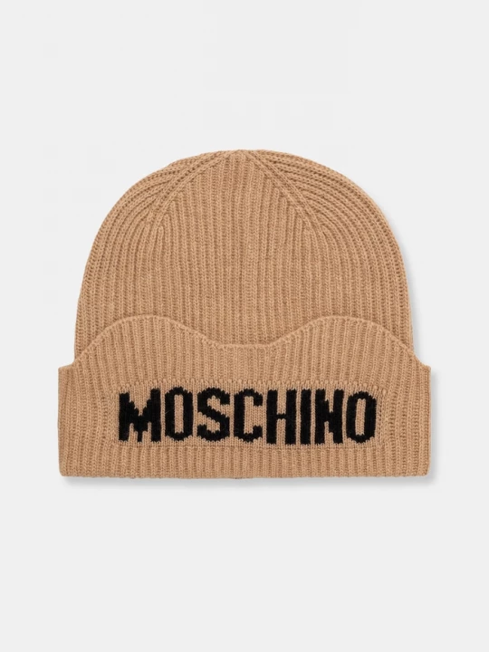 Obrázek produktu Moschino čepice dámská s vlnou béžová
