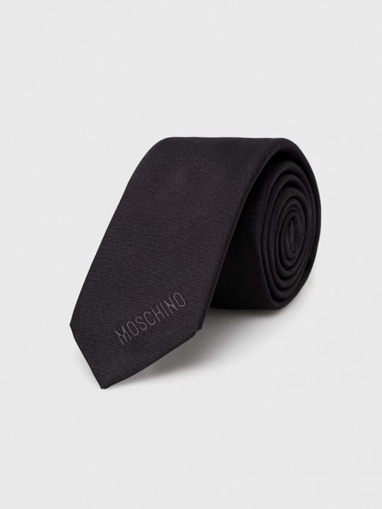 Obrázek produktu Moschino Hedvábná kravata černá