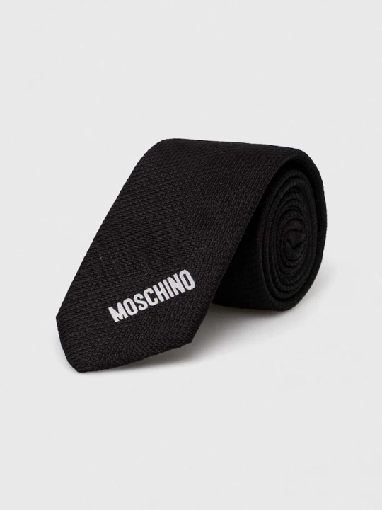 Obrázek produktu Moschino Hedvábná kravata Moschino černá