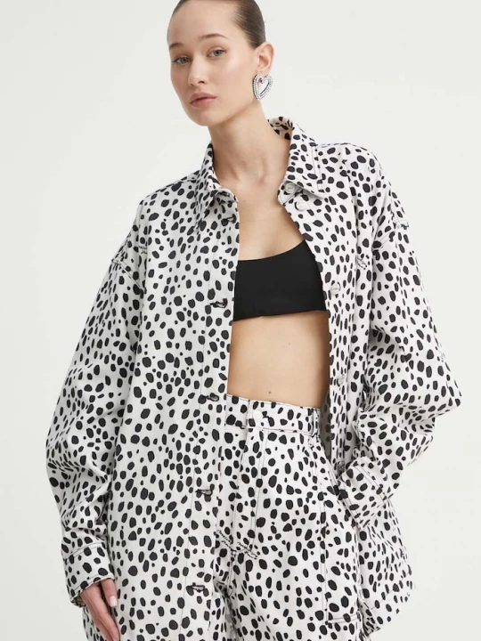 Obrázek produktu Moschino Jeans Džínová bunda Moschino Jeans bílá